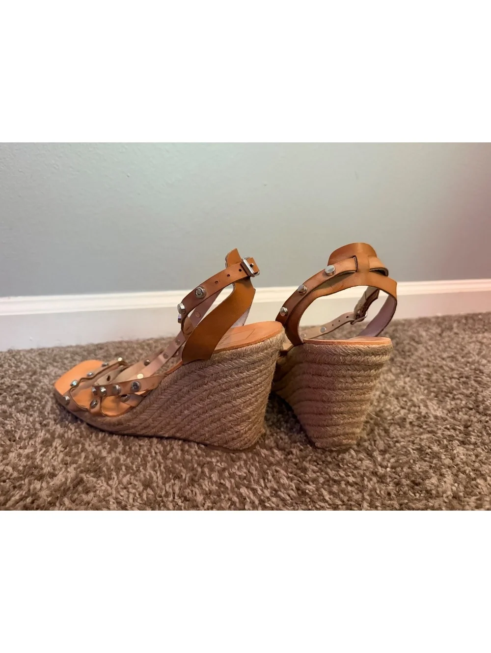 Dolce Vita Marika Square Toe Wedge Sandals Women’s 8.5